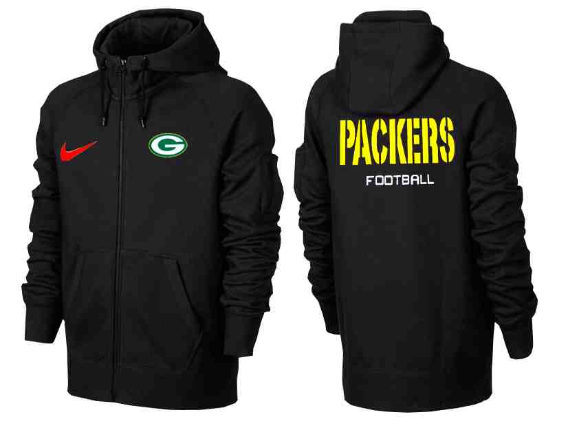 NFL Green Bay Packers All Black Color Sweater