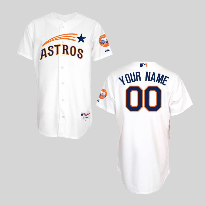 MLB Houston Astros Custom White Jersey