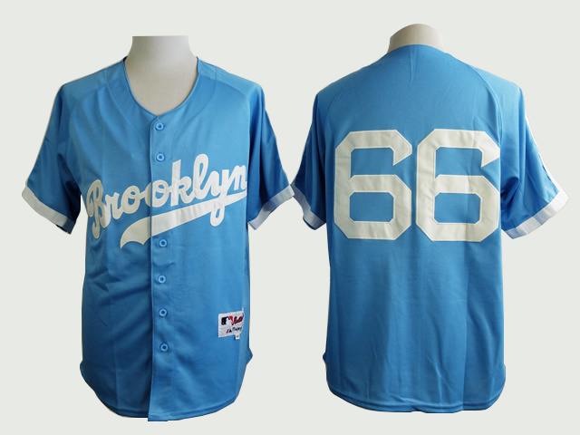 MLB Brooklyn Dodgers #68 Jerry Sands L.Blue Jersey