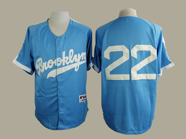 MLB Brooklyn Dodgers #22 Kershaw L.Blue Jersey