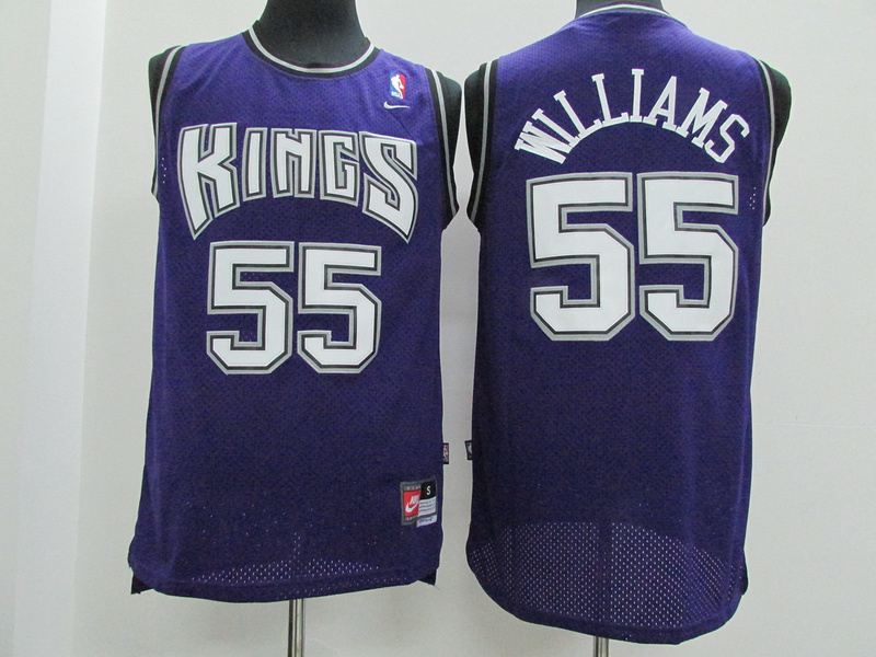 NBA Sacramento Kings #55 Williams Purple Jersey