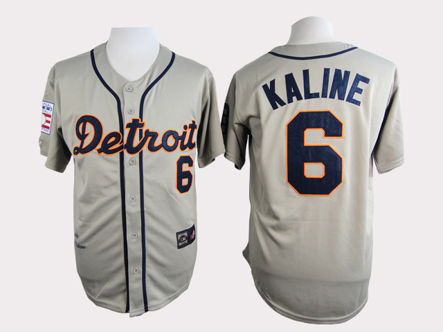 MLB Jerseys Detroit Tigers #6 Kaline Grey Jersey