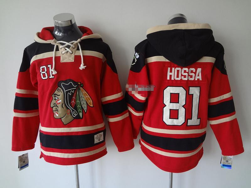 NHL Chicago Blackhawks #81 hossa red Hoodies