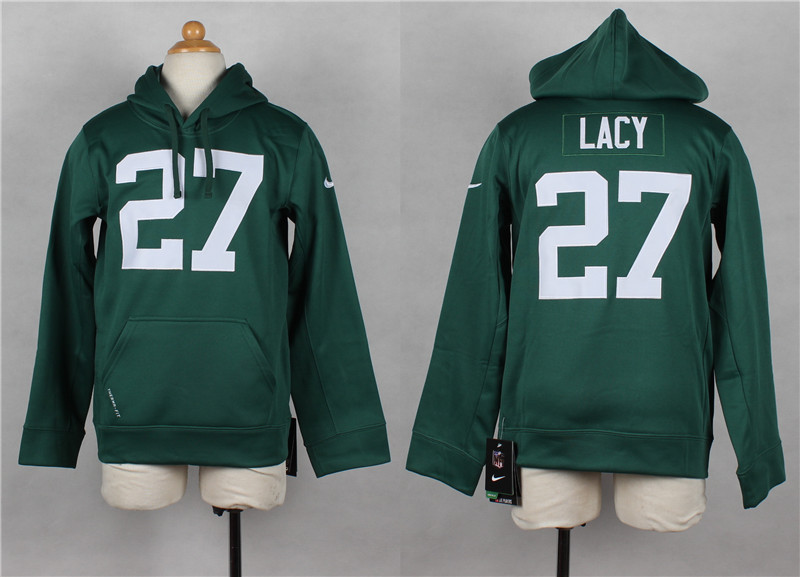 NFL Green Bay Packers #27 Lacy Green Kids Hoodie