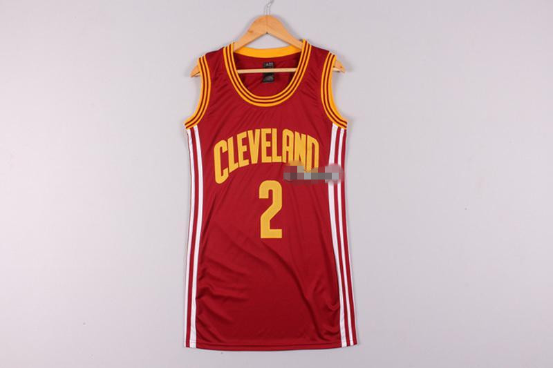 NBA Cleveland Cavaliers #2 irving red Women New Jersey