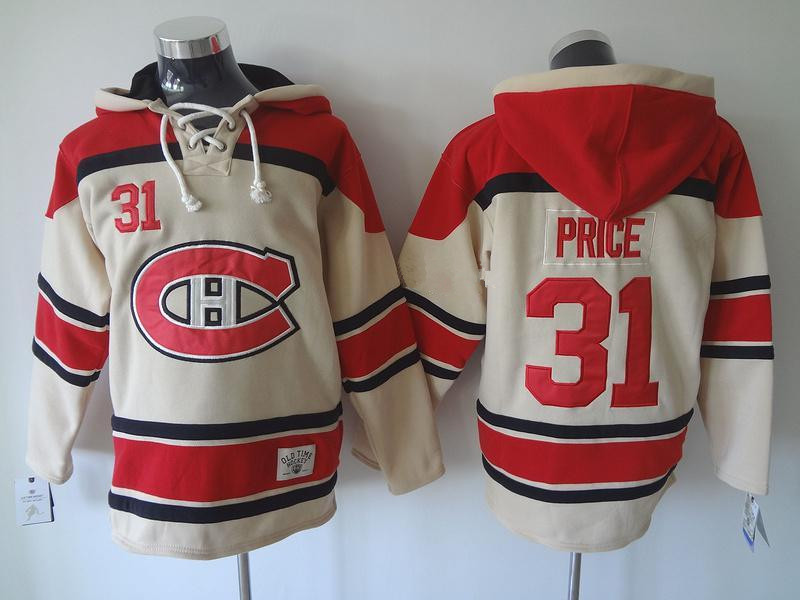 NHL Montreal Canadiens #31 price cream Hoodie