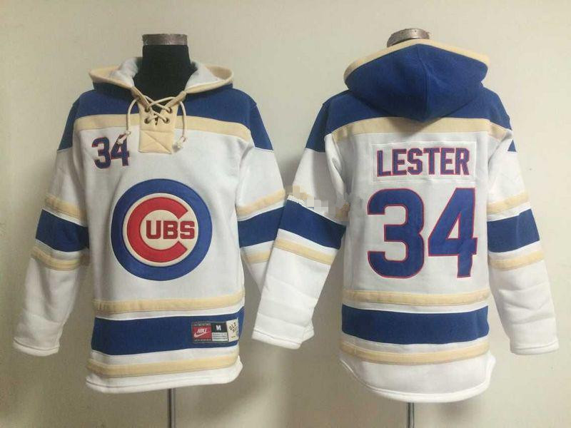 MLB Chicago Cubs #34 Lester White Hoodie