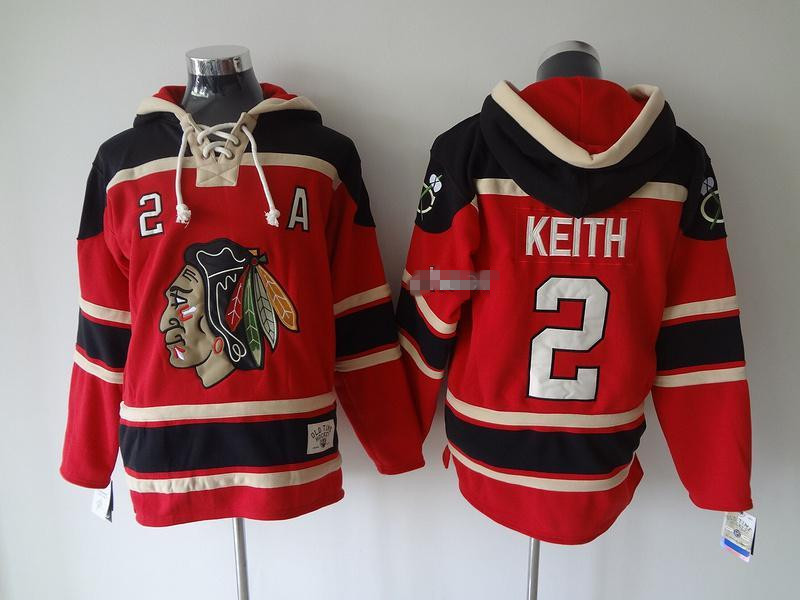 NHL Chicago Blackhawks #2 keith red Hoodies