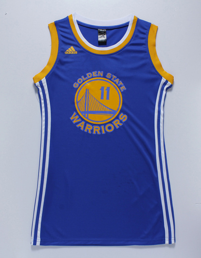 NBA Golden State Warriors #11 Thompson Blue Women Jersey Skirt