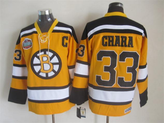 NHL Boston Bruins #33 Ghara Yellow Color Jersey with C Patch