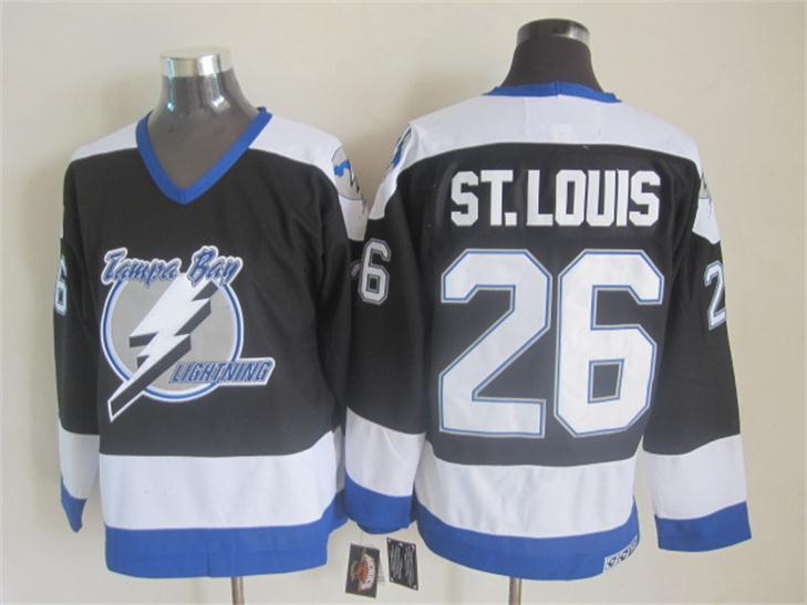 NHL Tampa Bay Lightning #26 St.Louis Black Jersey