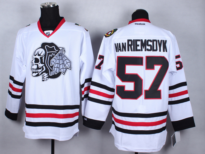 NHL Chicago Blackhawks #57 vanRiemsdyk Cross Check Premier Fashion Jersey - Charcoal