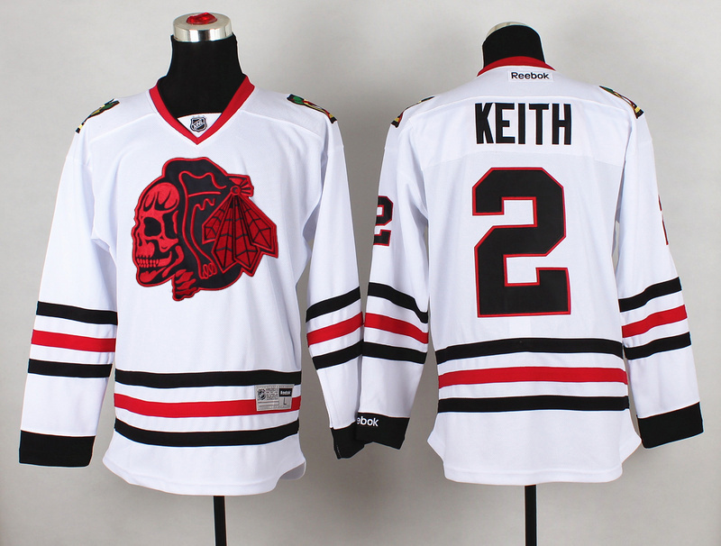 NHL Chicago Blackhawks #2 Keith Cross Check Premier Fashion Jersey - Charcoal