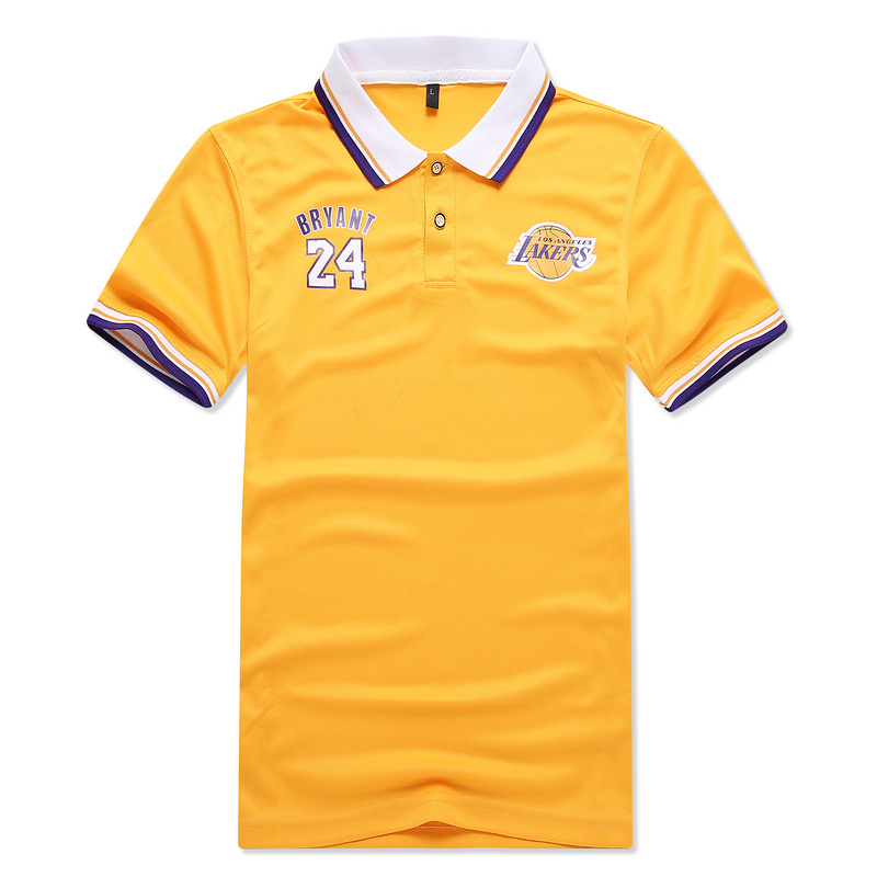 NBA Los Angeles Lakers #24 Bryant Yellow Polo