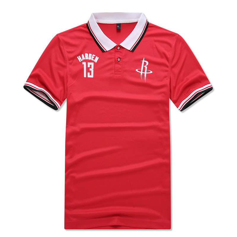 NBA Houstan Rockets #13 Harden Red Polo