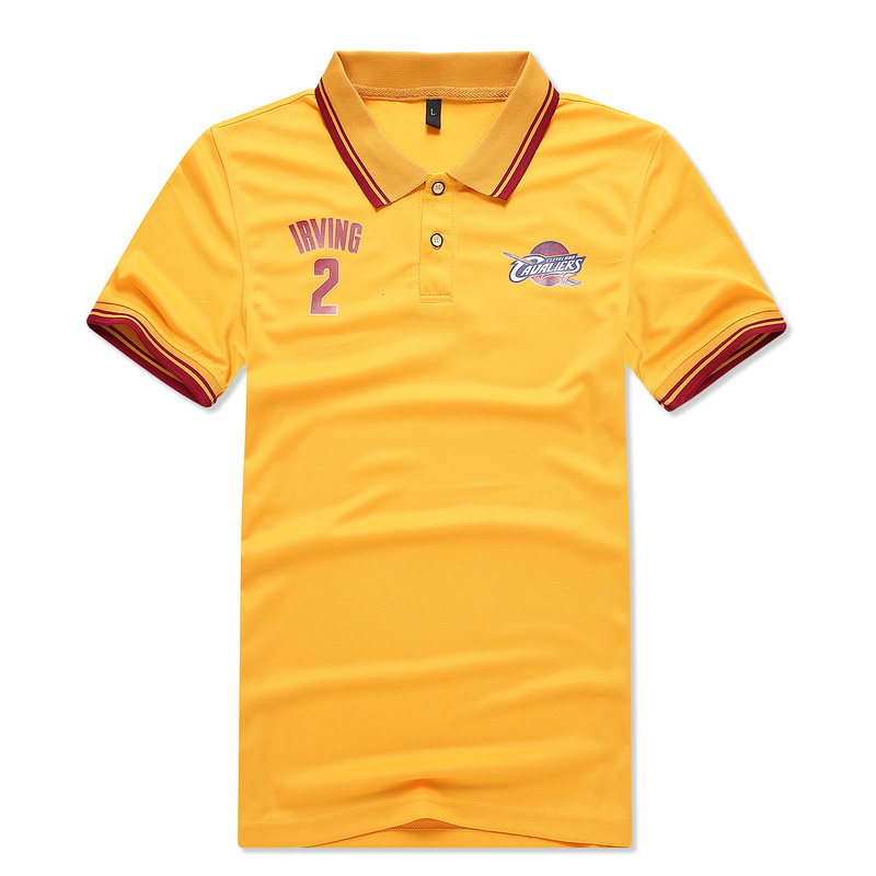 NBA Cleveland Cavaliers #2 Irving Yellow Polo
