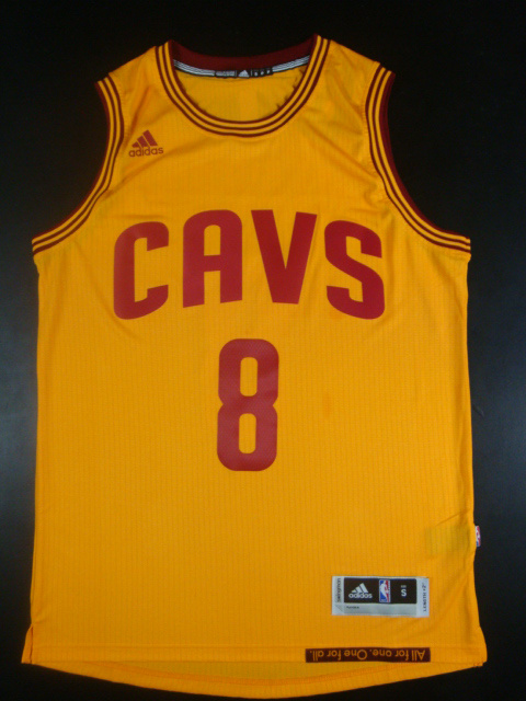 NBA Cleveland Cavaliers #8 Dellavedoa Yellow Jersey