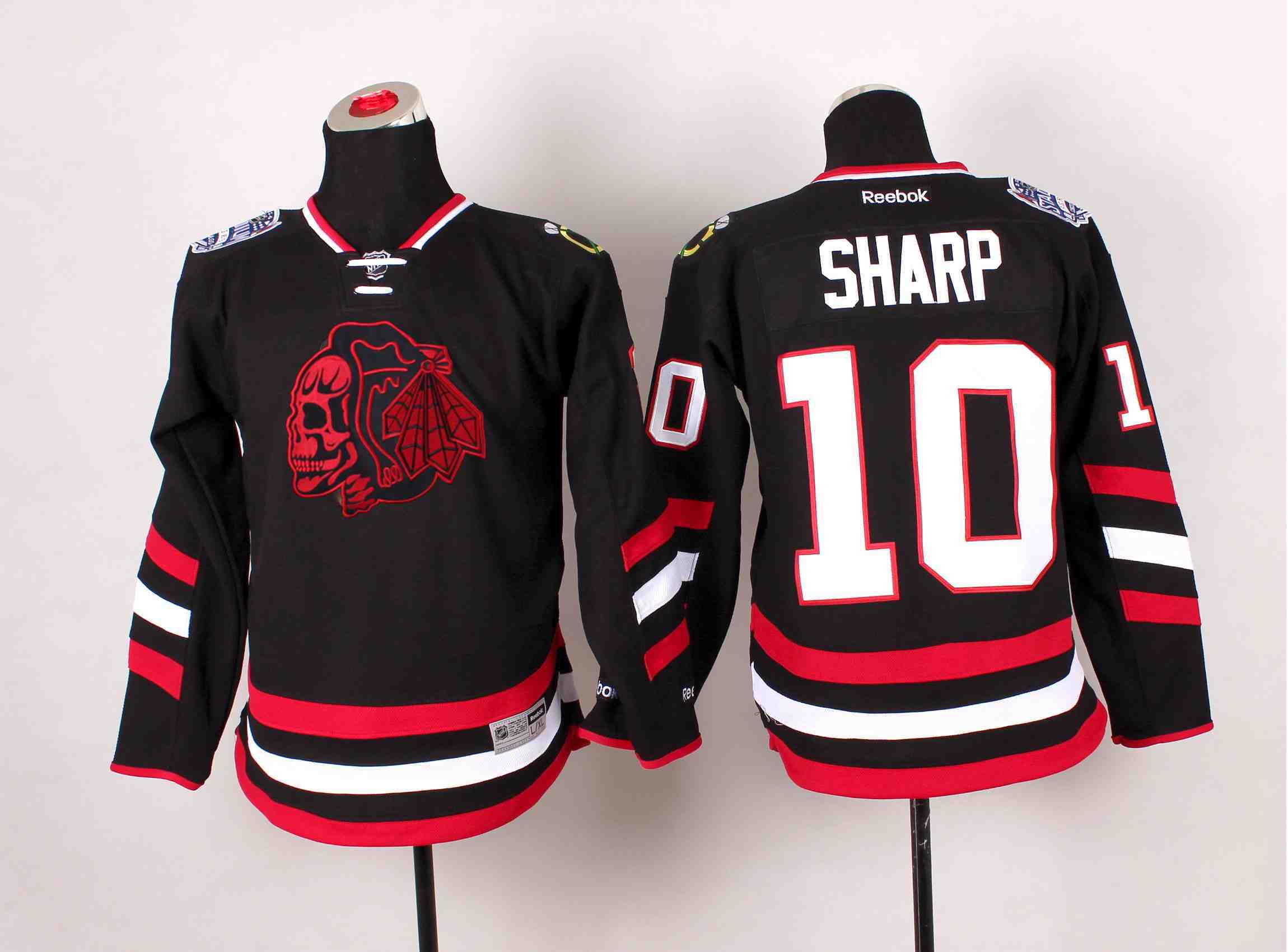 Youth NHL Chicago Blackhawks #10 Sharp Black Jersey