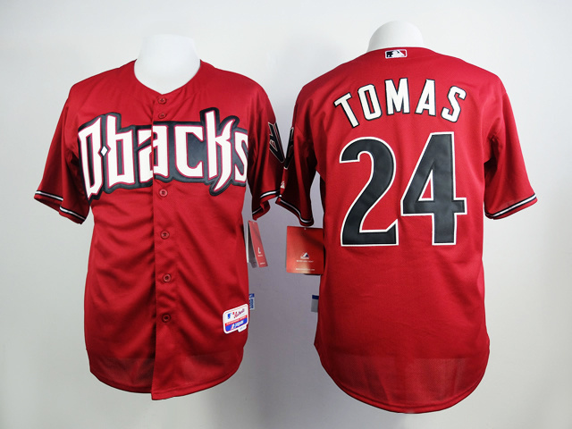 MLB Arizona Diamondbacks #24 Tomas Red Jersey