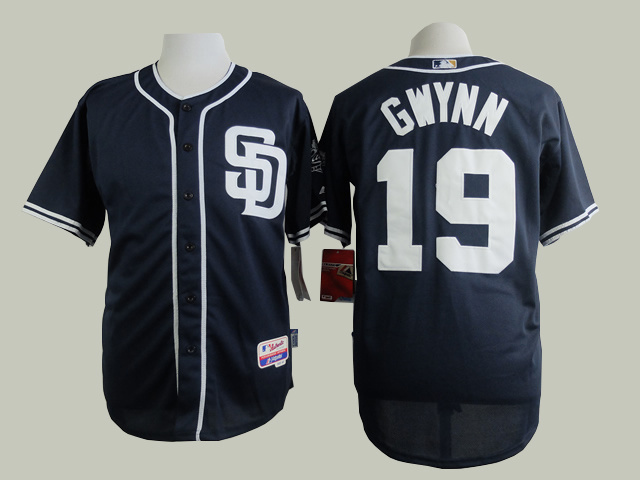 MLB San Diego Padres #19 Gwynn D.Blue Jersey