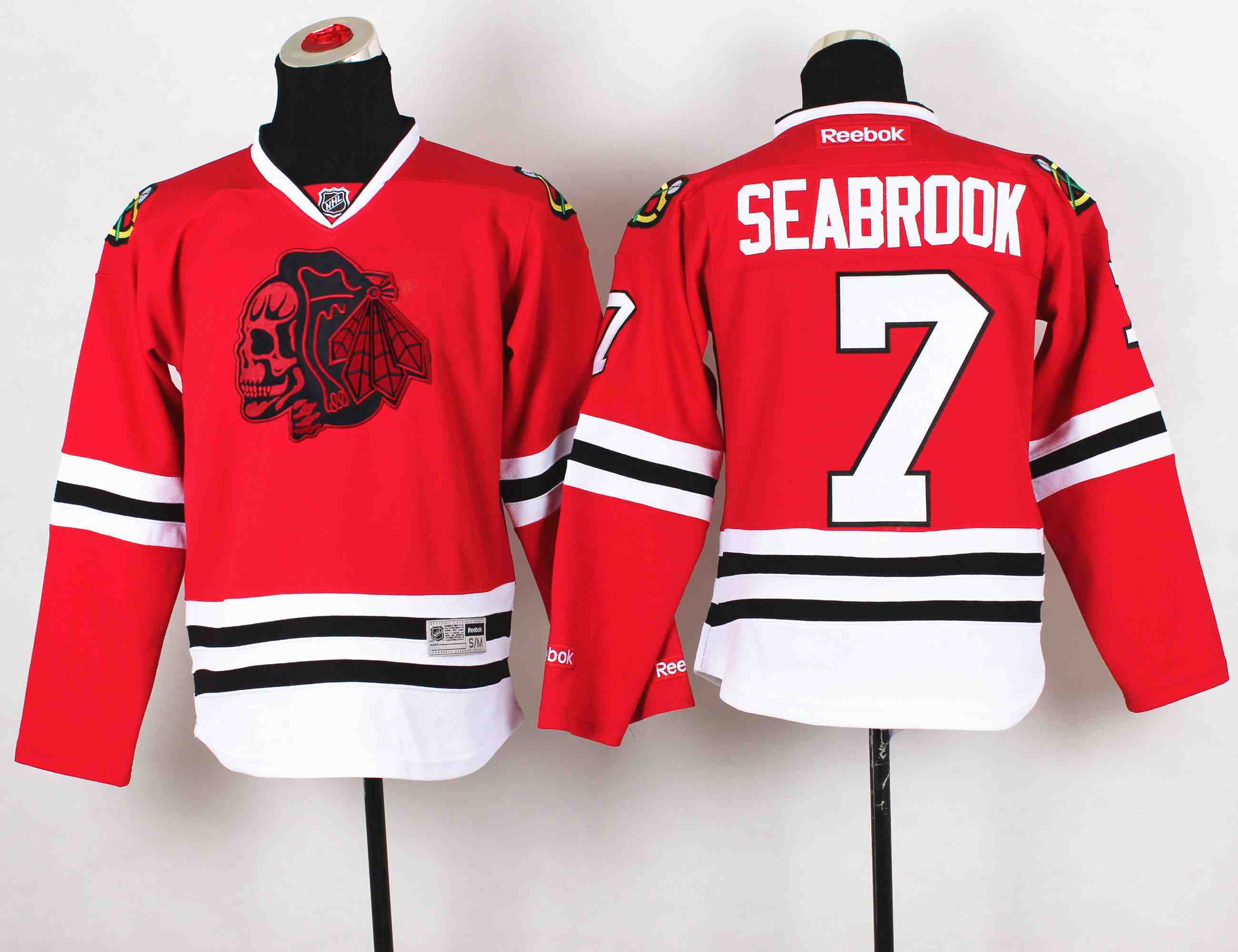 Youth NHL Chicago Blackhawks #7 Seabrook Red Jersey