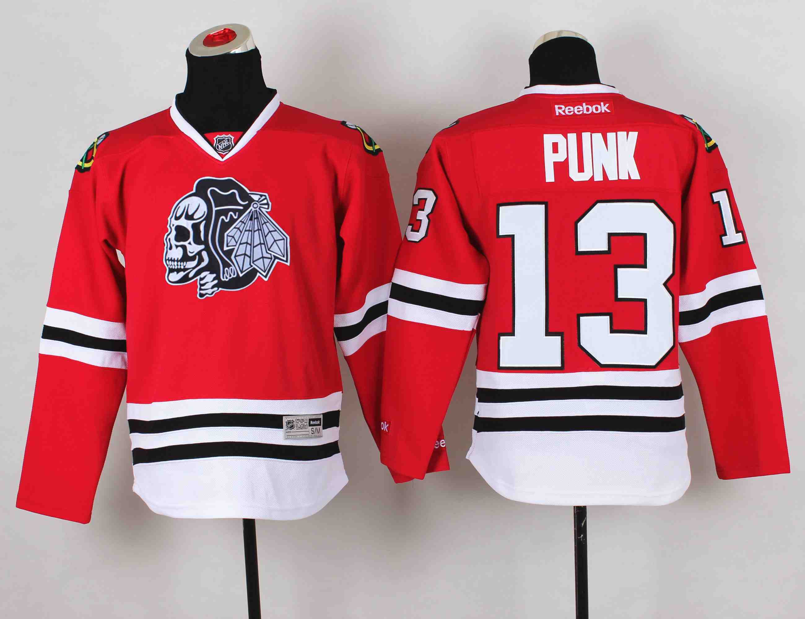 Youth NHL Chicago Blackhawks #12 Punk Red Jersey