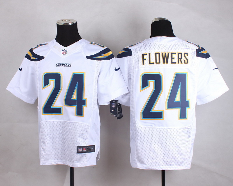 Nike NFL San Diego Chargers #24 Mathews White Elite Jersey