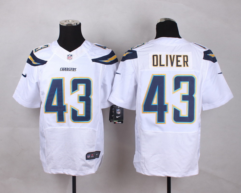 Nike NFL San Diego Chargers #43 Oliver White Elite Jersey