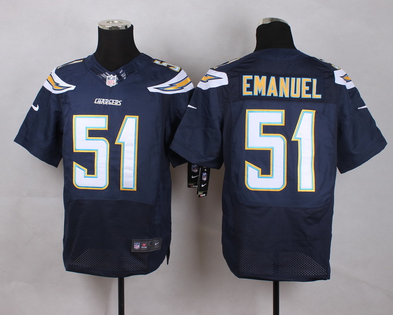 Nike NFL San Diego Chargers #51 Emanuel D.Blue Elite Jersey