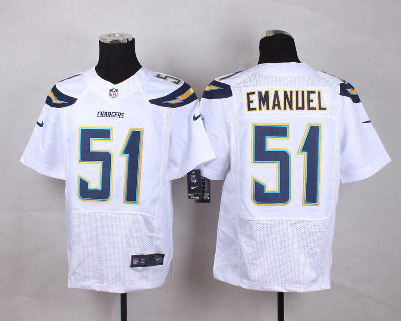 Nike NFL San Diego Chargers #51 Emanuel White Elite Jersey