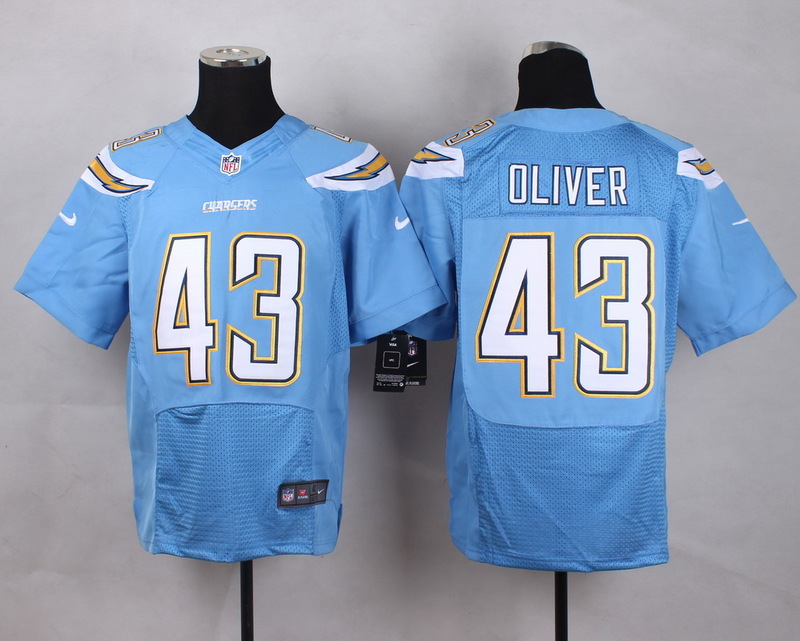 Nike NFL San Diego Chargers #43 Oliver L.Blue Elite Jersey