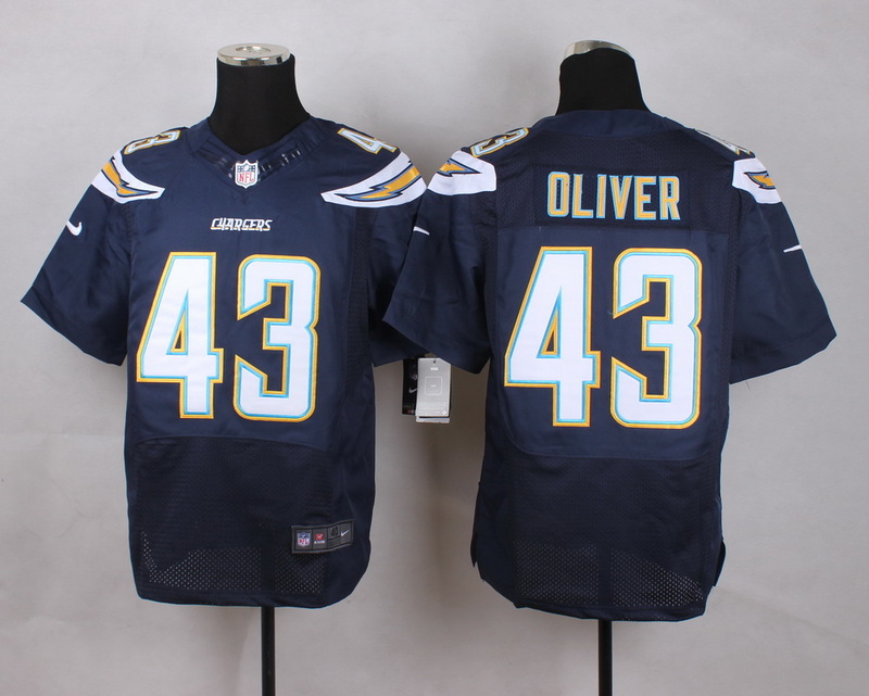 Nike NFL San Diego Chargers #43 Oliver D.Blue Elite Jersey