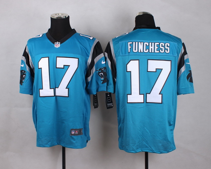 Nike Carolina Panthers #17 Funchess Blue Elite Jersey