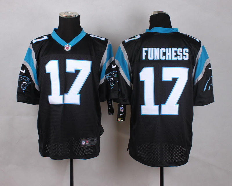 Nike Carolina Panthers #17 Funchess Black Elite Jersey