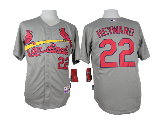 MLB St. Louis Cardinals #22 Heywaro Grey 2015 Jersey