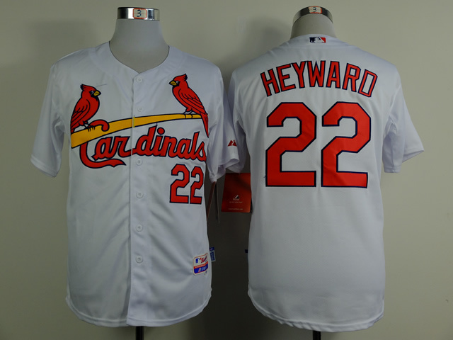 MLB St. Louis Cardinals #22 Heywaro White 2015 Jersey