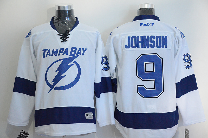 NHL Tampa Bay Lightning #9 Johnson White New Jersey