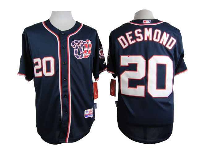 MLB Washington Nationals #20 Desmond Blue Jersey