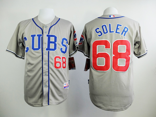 MLB Chicago cubs #68 Soler Grey Jersey