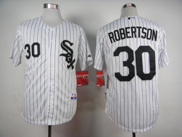 MLB Chicago White Sox #30 Robertson White New Jersey