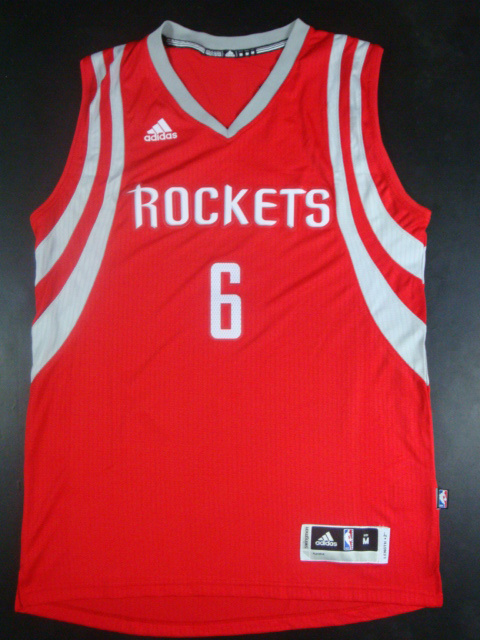 NBA Houston Rockets #6 Jones Red Jersey