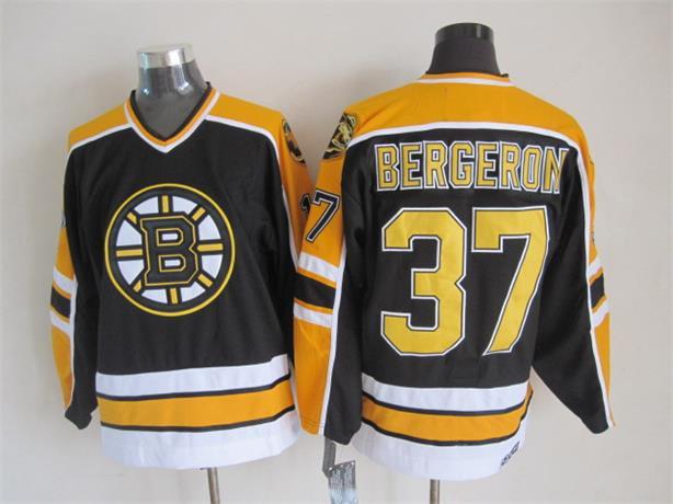 NHL Boston Bruins #37 Bergeron Black Jersey