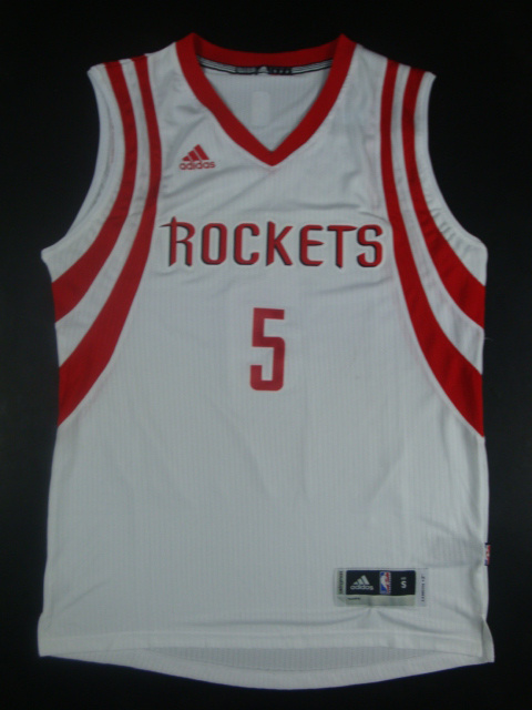 NBA Houston Rockets #5 Smith White Jersey