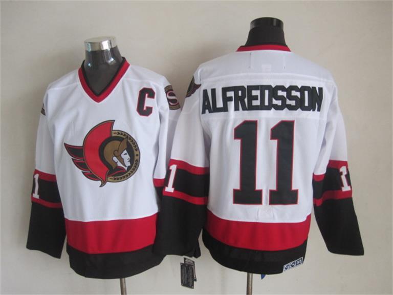 NHL Ottawa Senators #11 Alfredsson White Jersey