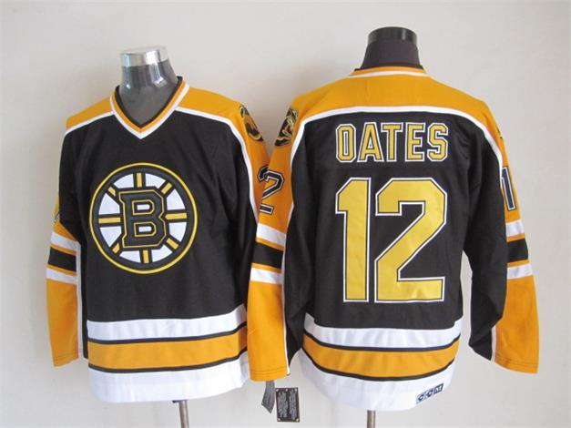 NHL Boston Bruins #12 Oates Black Jersey