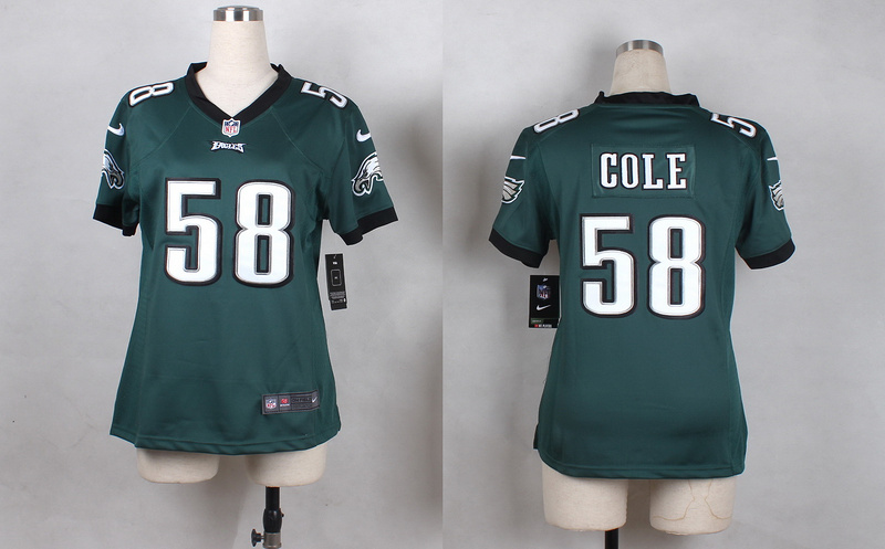 Women Nike Philadelphia Eagles #58 Cole Green Jersey