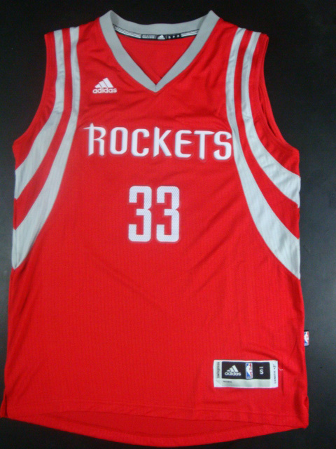 NBA Houston Rockets #33 Rrewer Red Jersey