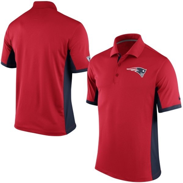 Mens New England Patriots Nike Red Team Issue Performance Polo 