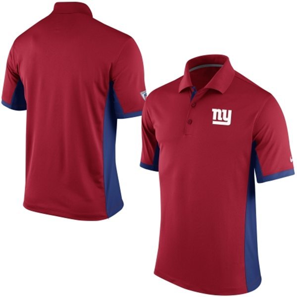 Mens New York Giants Nike Red Team Issue Performance Polo 