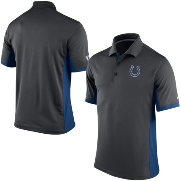 Mens Indianapolis Colts Nike Charcoal Team Issue Performance Polo